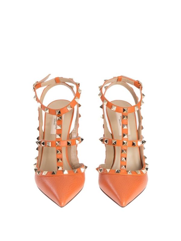 VALENTINO GARAVANI: court shoes online - Rockstud pointed toe pumps