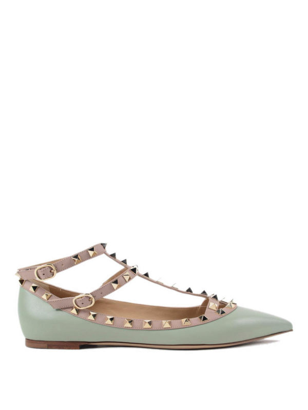 VALENTINO GARAVANI: flat shoes online - Rockstud flats