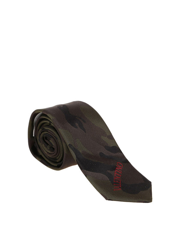valentino camouflage tie