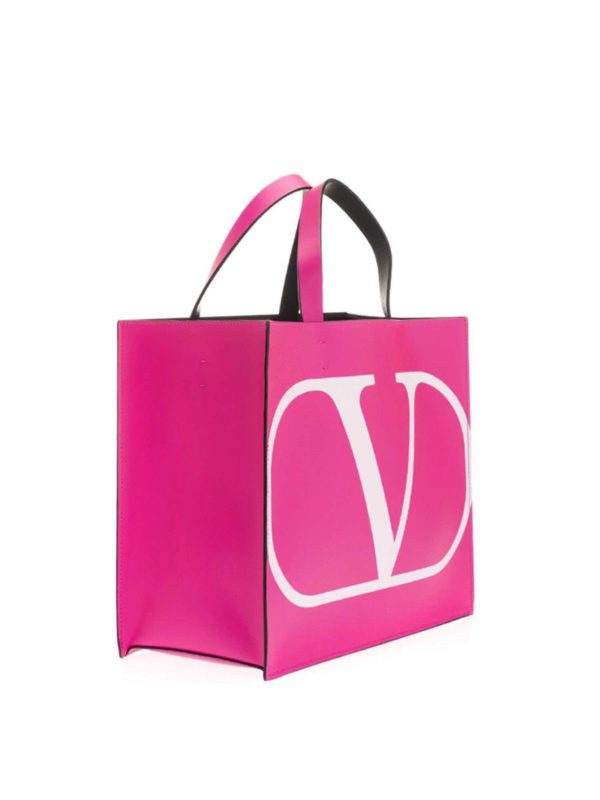 VALENTINO GARAVANI: totes bags online - VLOGO tote bag in fuchsia