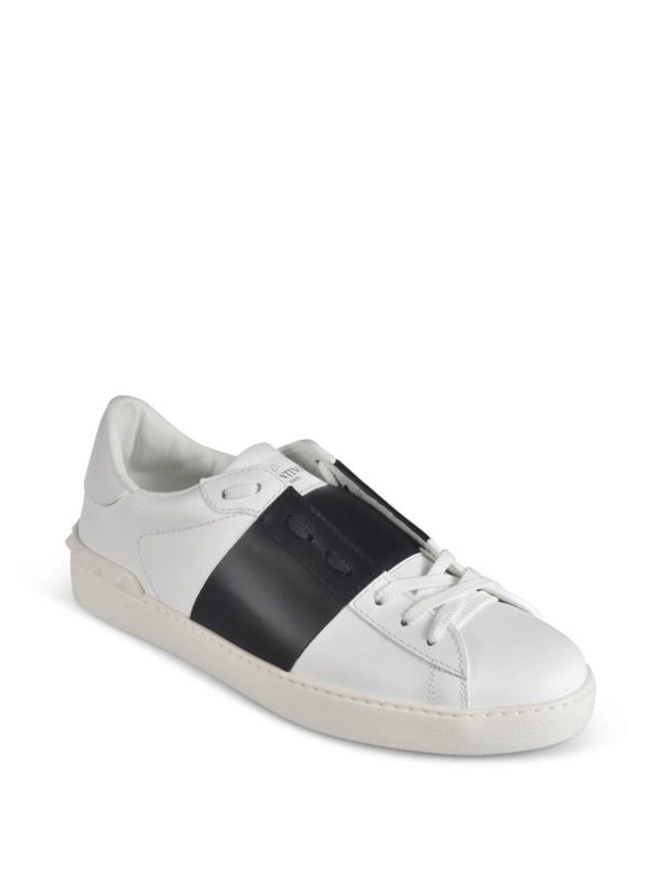 VALENTINO GARAVANI: trainers online - Open sneakers in white and black