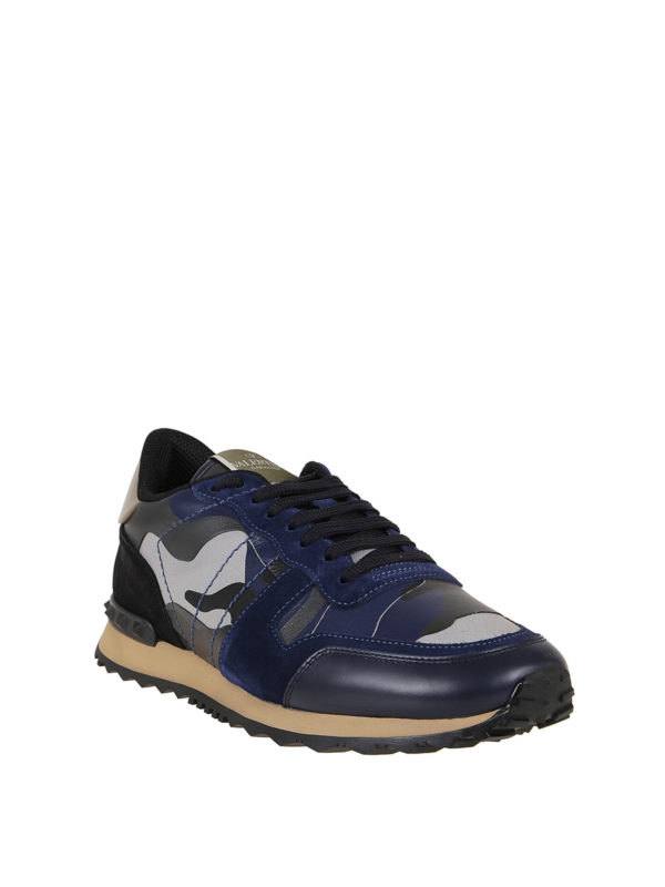VALENTINO GARAVANI: Chaussures de sport online - Baskets - Rockrunner Camouflage