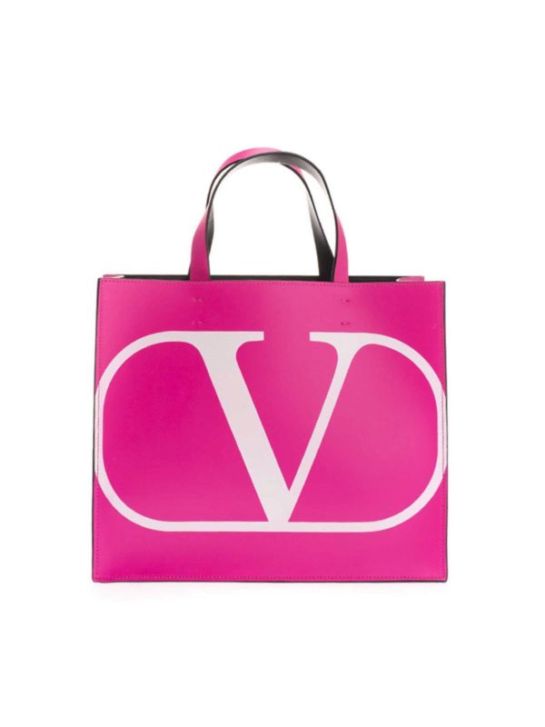 Totes bags Valentino Garavani - VLOGO tote bag in fuchsia