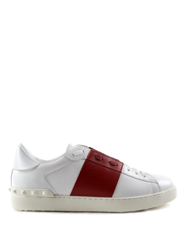 VALENTINO GARAVANI: trainers - Open leather sneakers