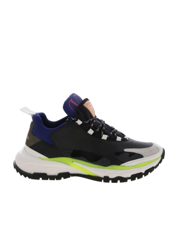 VALENTINO GARAVANI: trainers - Trekking sneakers in black