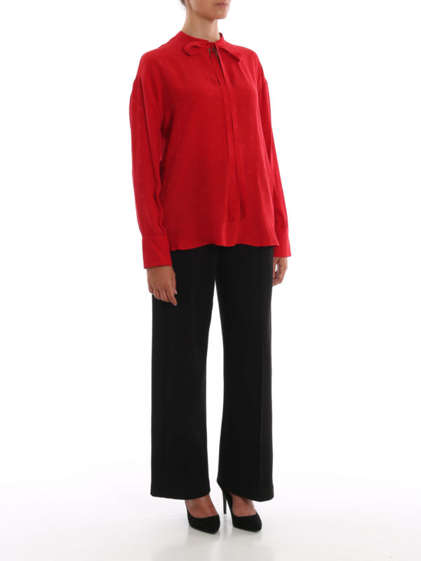 VALENTINO: Blouses online - Blouse - Rouge