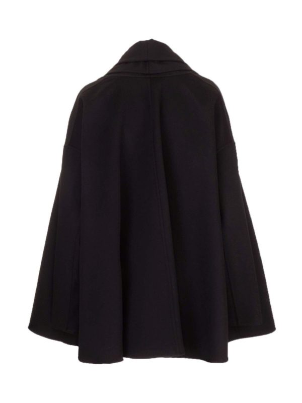 VALENTINO: Capes &  Ponchos online - Wool cape in black