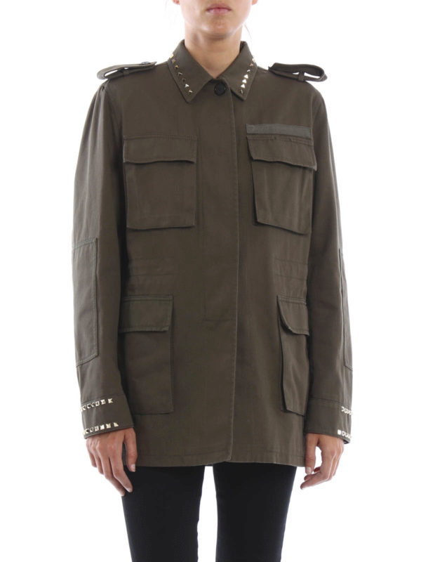 VALENTINO: casual jackets online - 03. Rockstud Untitled field jacket