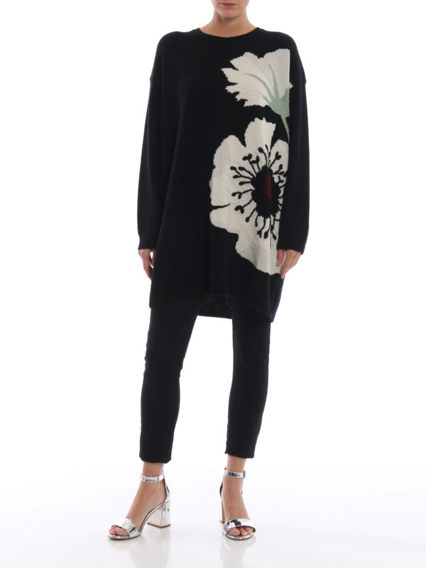 VALENTINO: Strickpullover mit Rundhalsausschnitt online - Rundhalspullover - Over