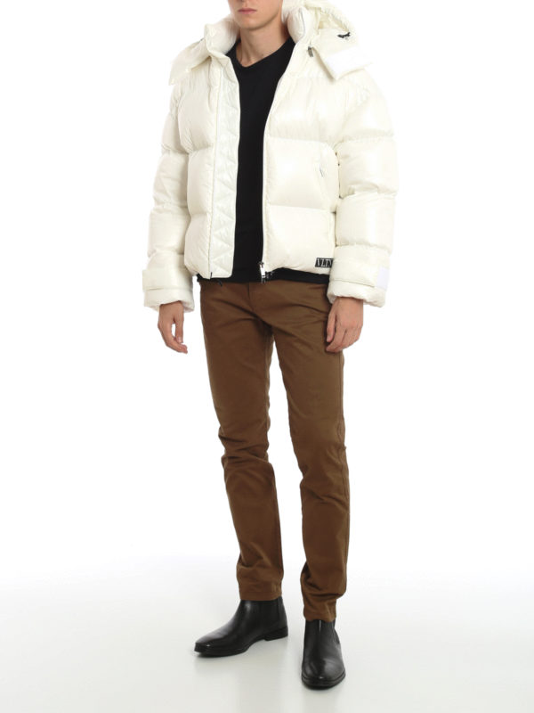 VALENTINO: padded jackets online - Tech fabric puffer jacket