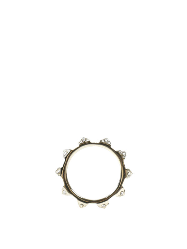 VALENTINO: Rings online - Stud and rhinestone ring