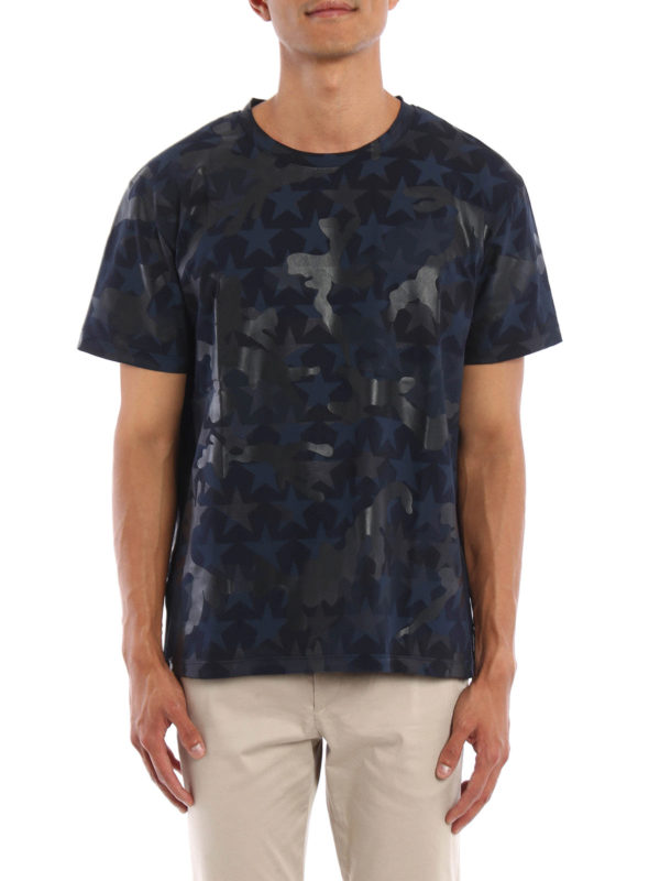 VALENTINO: T-shirts online - T-Shirt Fur Herren - Dunkelblau