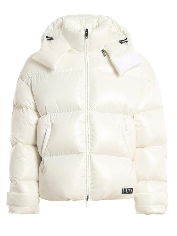 VALENTINO: padded jackets - Tech fabric puffer jacket