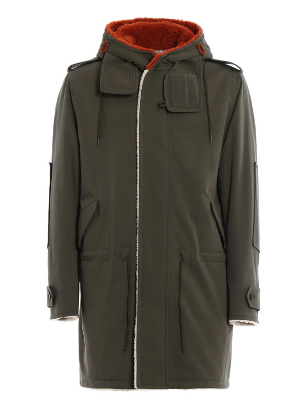 VALENTINO: Parkas - Parka - Grün