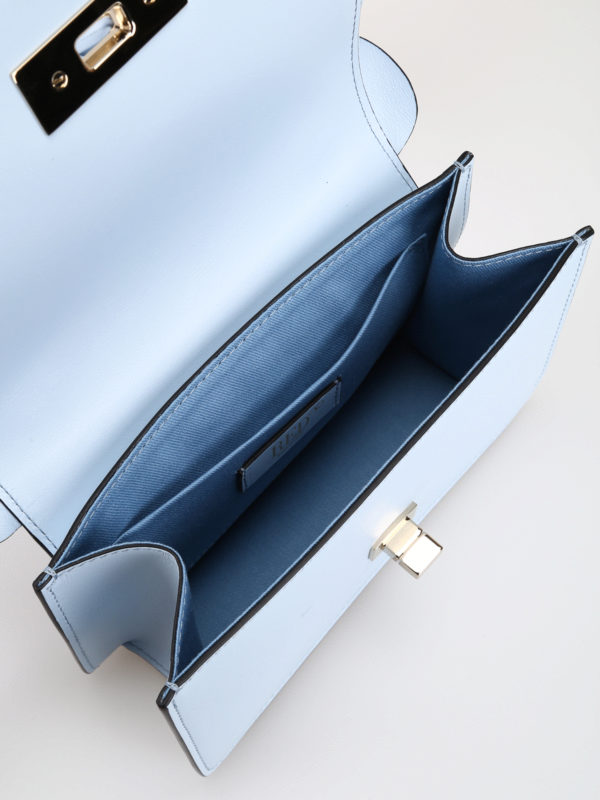 VALENTINO RED buy online Rock Ruffles sky leather cross body bag