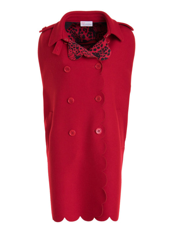VALENTINO RED: Capes & Ponchos - Cape - Rot
