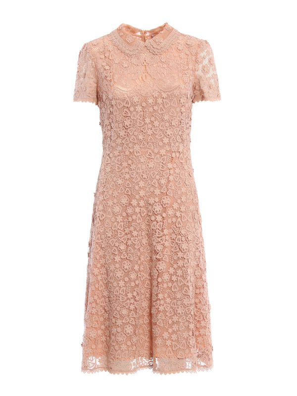 VALENTINO RED: knee length dresses - Macramé dress