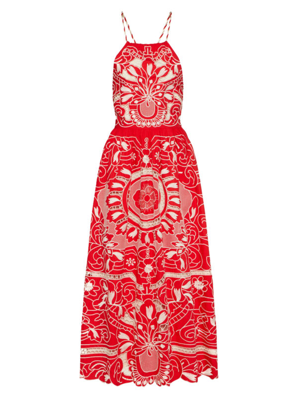 VALENTINO RED: Maxi robe - Maxi Robe - Rouge