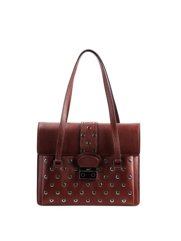 VALENTINO RED: shopper - Borsa  in pelle con occhielli