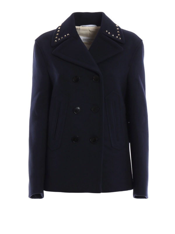 VALENTINO: short coats - 02. Rockstud Untitled caban