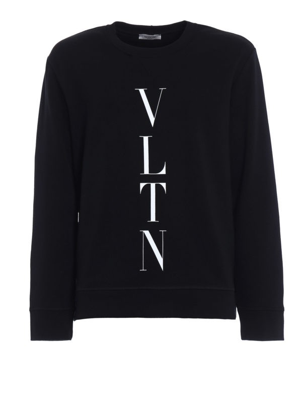 Valentino Garavani VLTN jersey black sweatshirt|PV0MF09N3TV0NO
