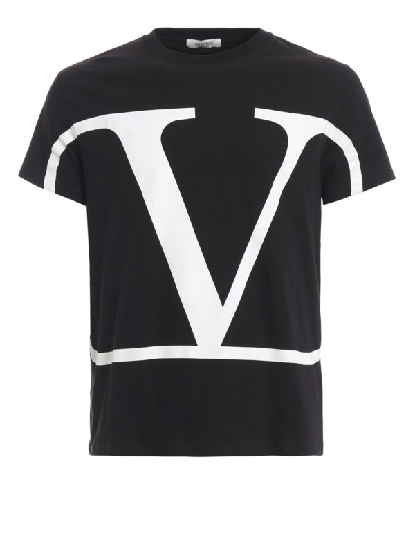 Valentino Garavani Vlogo print black T-shirt - Men