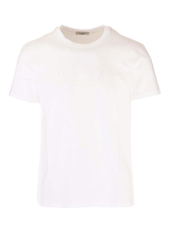 VALENTINO: t-shirts - VLTN T-shirt in white