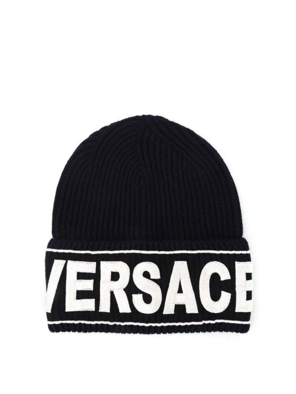 VERSACE: ニットキャップ - ビーニー帽 - Versace