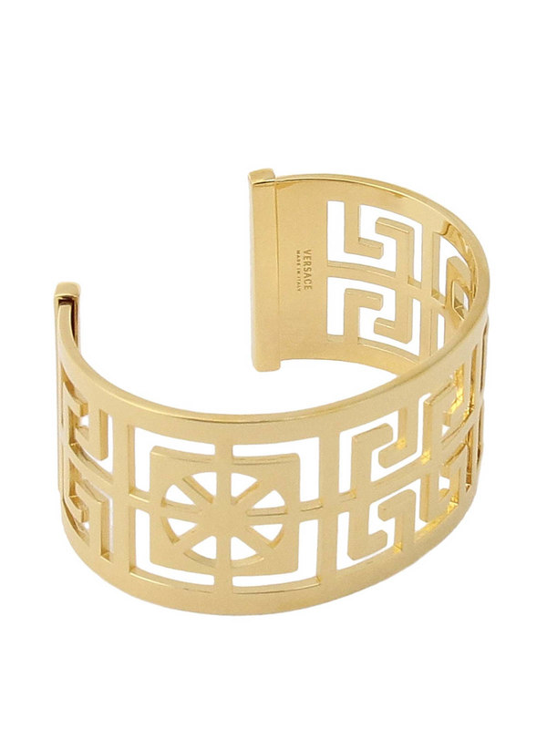VERSACE: Bracciali e Braccialetti - Bracciale rigido con greca