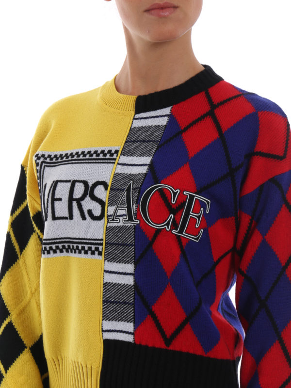 VERSACE buy online Pull Col Rond - Multicolore