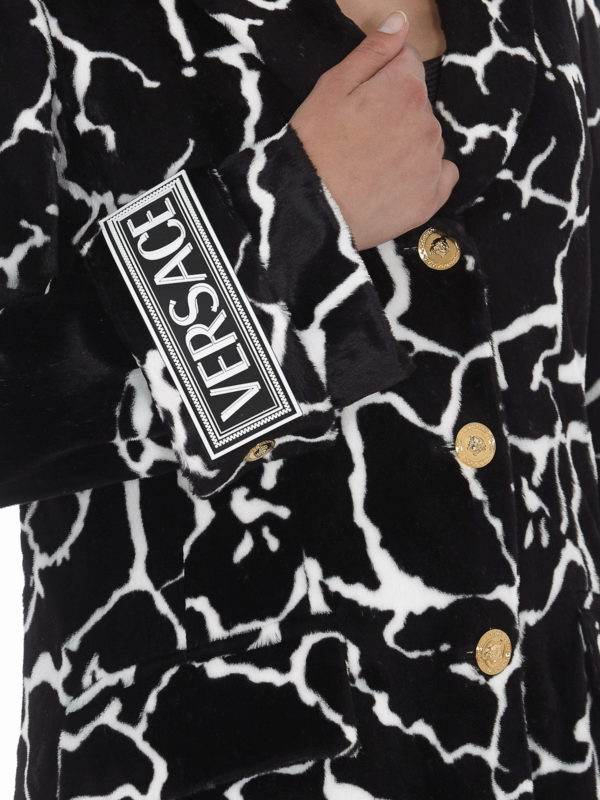 VERSACE buy online Abrigo De Piel - Bicolor