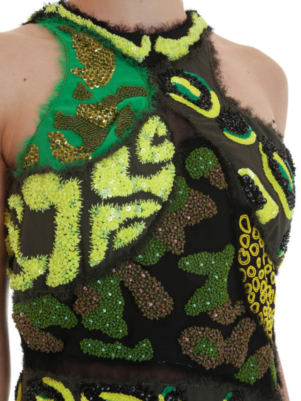 VERSACE buy online Wild Patch embroidered mini dress