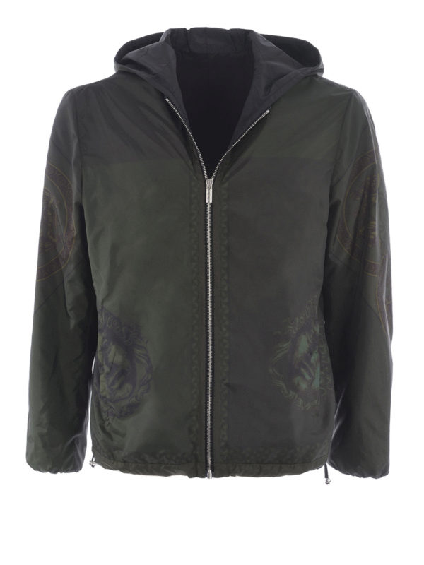 VERSACE: casual jackets - Reversibile nylon jacket