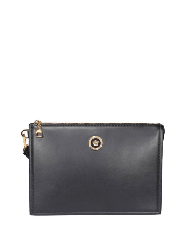 VERSACE: clutches - Medusa Head patch clutch
