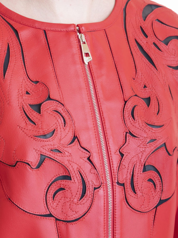 VERSACE COLLECTION buy online Blouson En Cuir - Couleur Unie