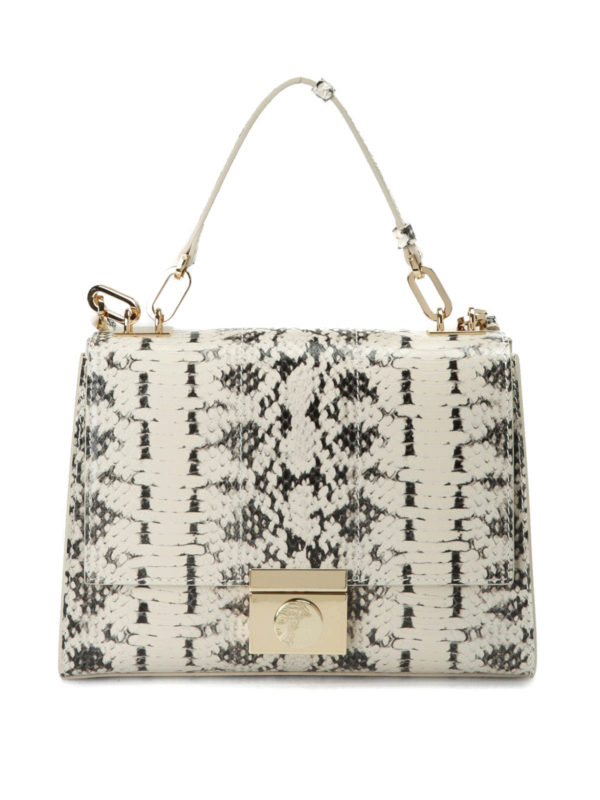 VERSACE COLLECTION: cross body bags - Python print crossbody