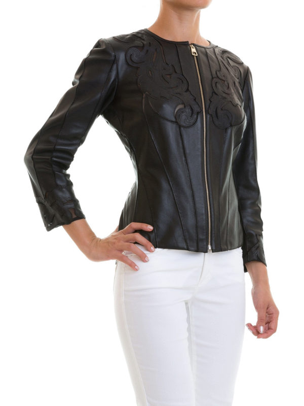 VERSACE COLLECTION: Lederjacken online - Lederjacke - Schwarz