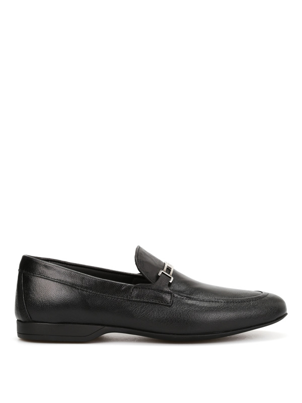VERSACE COLLECTION: Loafers & Slippers online - Leather loafers