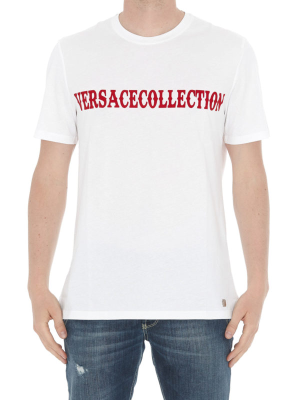 Versace Collection Logo print cotton T-shirt Versace Collection Logo print cotton T-shirt