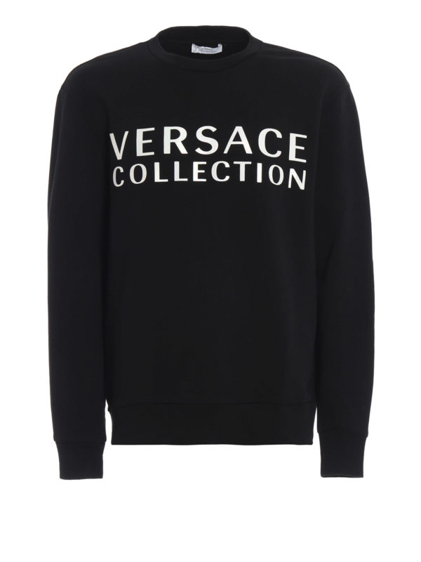 VERSACE COLLECTION: Sudaderas y suéteres - Sudadera - Negro