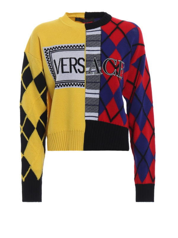 VERSACE: Pull col rond - Pull Col Rond - Multicolore