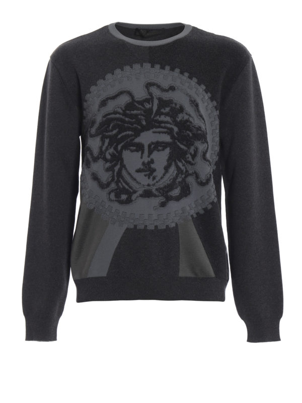 VERSACE: Pull col rond - Pull Col Rond - Medusa