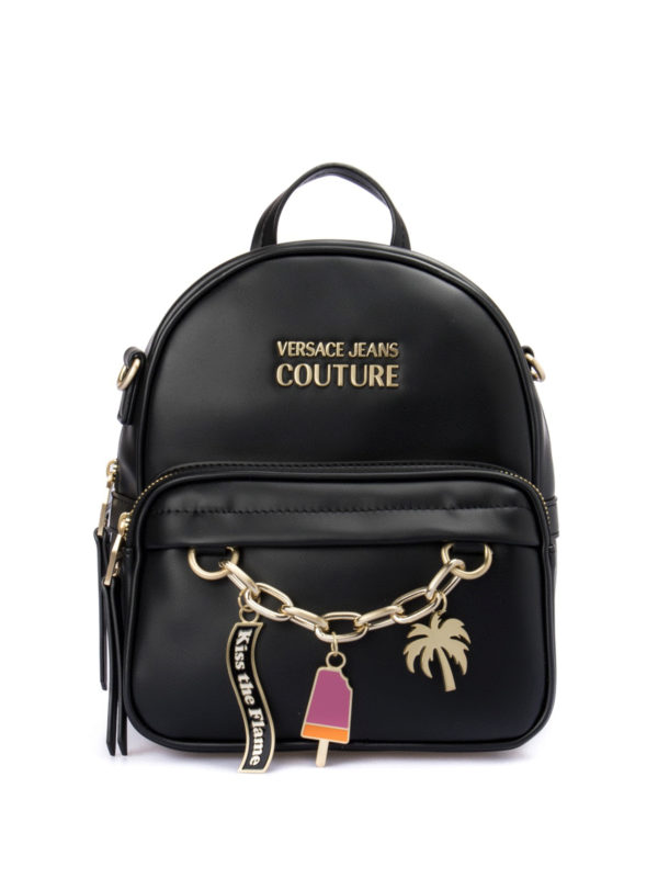 VERSACE JEANS: バックパック - バックパック - 黒