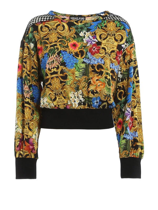 بلوز Versace Jeans Couture - Viscose twill Jungle Baroque print blouse -  D3HVA653S0650983