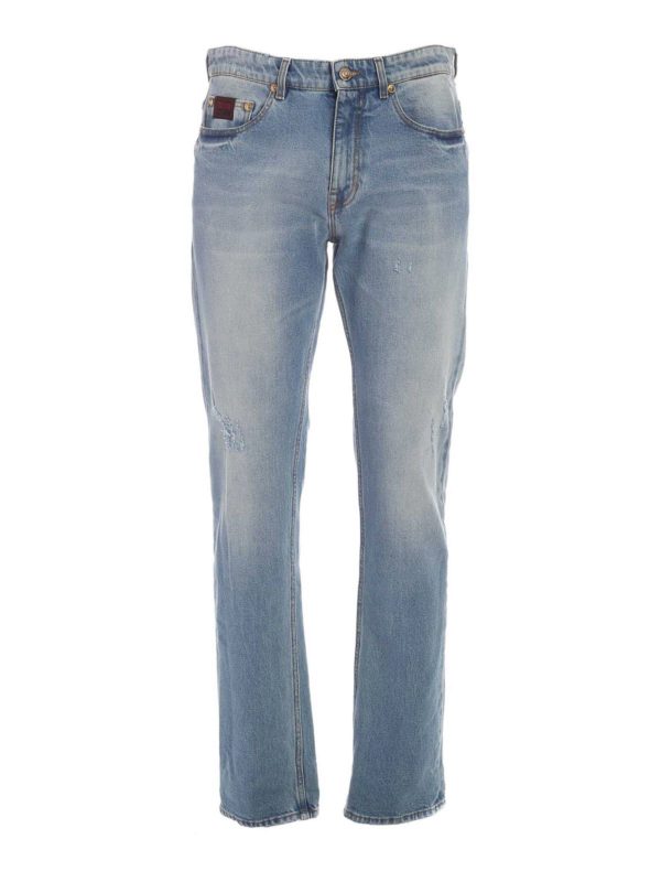 Versace Jeans Couture: Jeans Rectos - Vaqueros Rectos - V-Emblem
