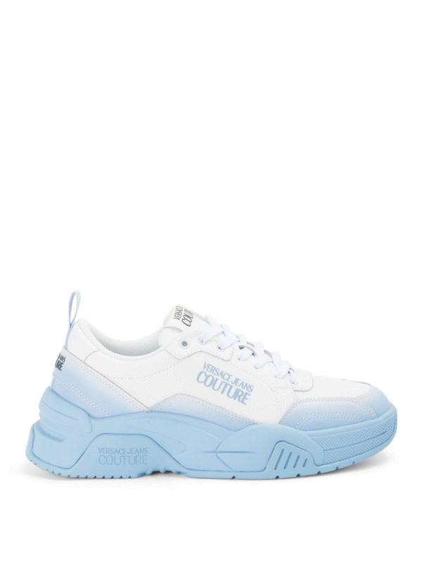Versace Jeans Couture: Chaussures de sport - Baskets - Bleu Clair