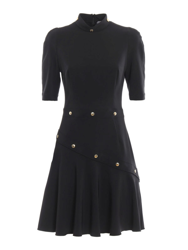 Versace Jeans Couture Studded cady A-line dress|D2HUB41713930899