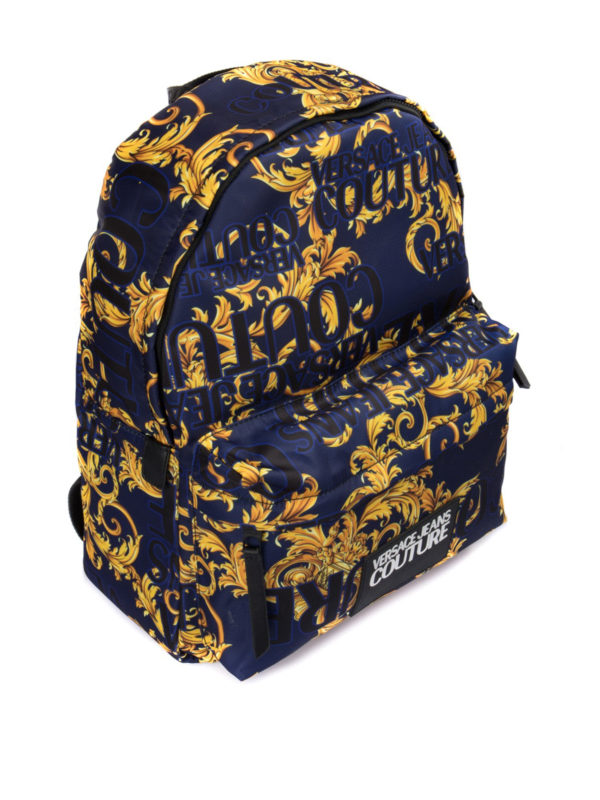 VERSACE JEANS: backpacks online - Baroque print backpack