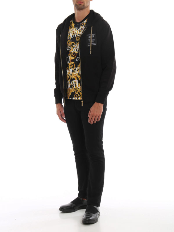 Versace Jeans Couture Chain drawstring hoodie B7GUA7FO30216899