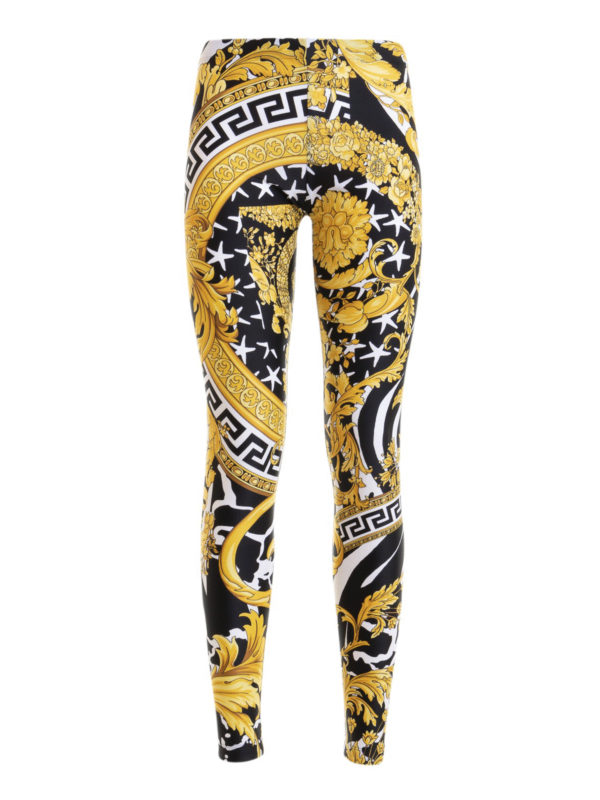 VERSACE: leggings - Savage Barocco motif leggings